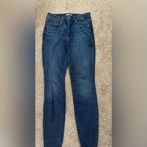 Good American good legs raw hem size 8 jeans!